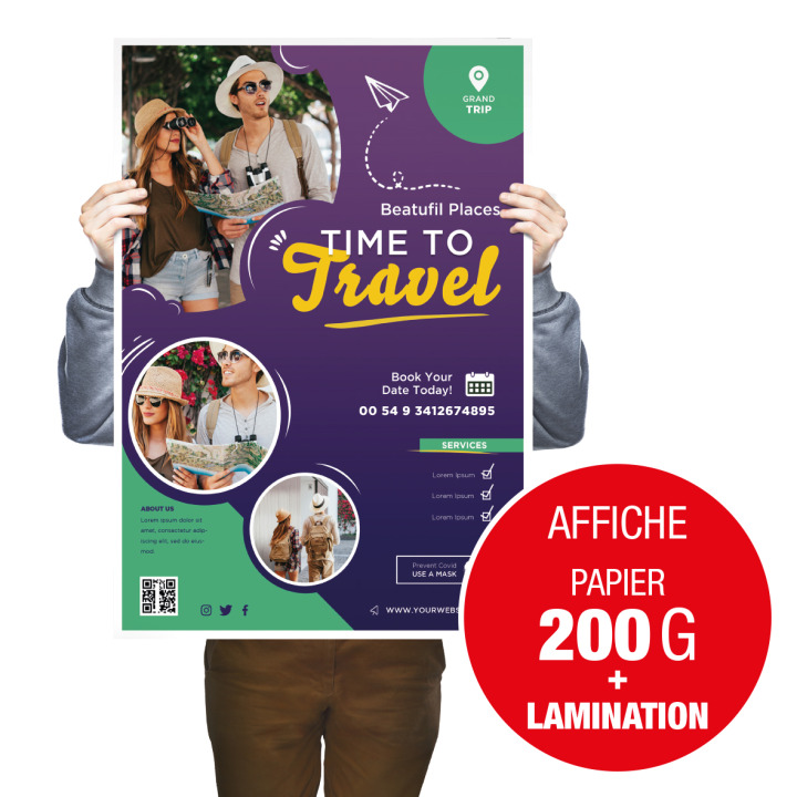 Affiche 200 gr  Lamination