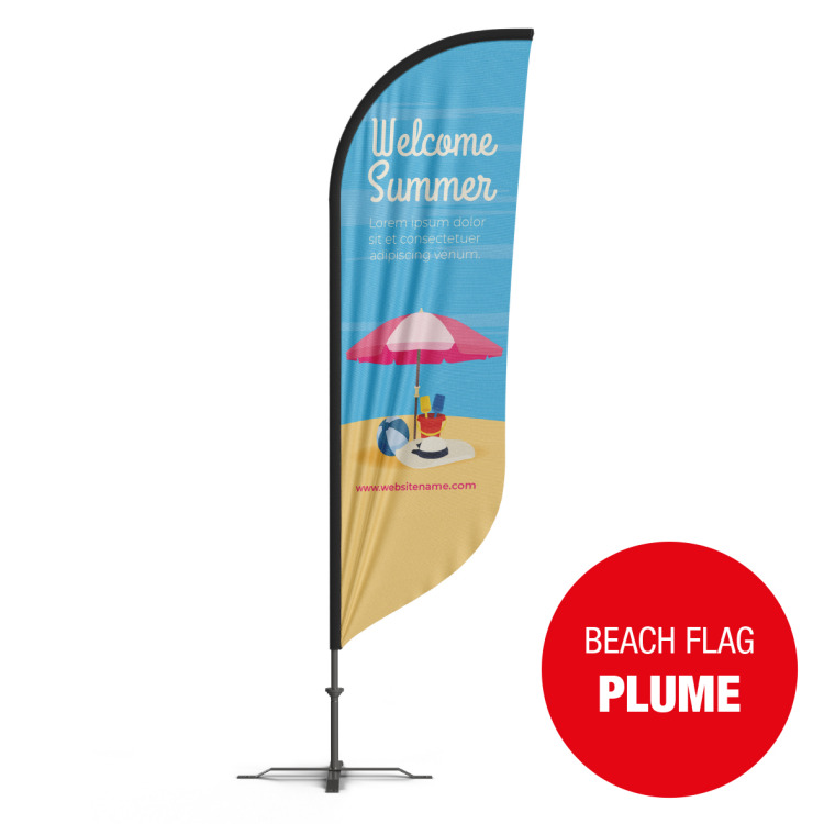 Beach flag PLUME