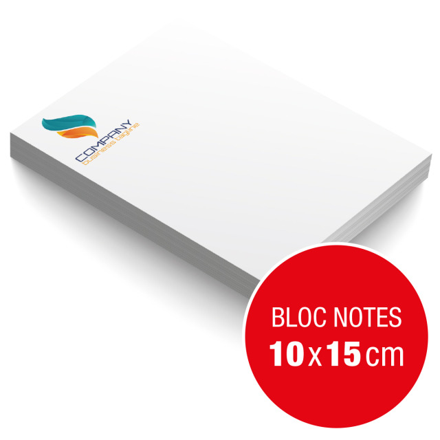 Bloc notes 10 x 15 cm