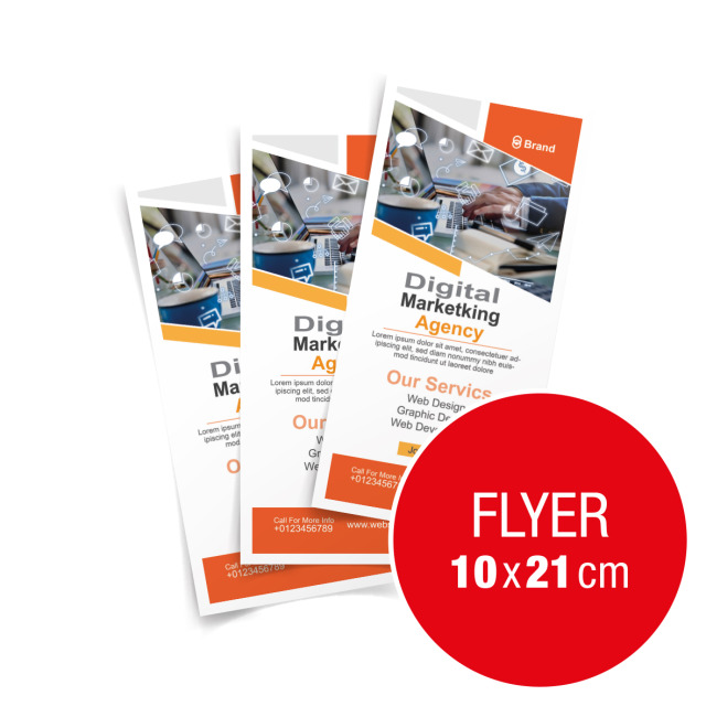 Flyer classique 10 x 21 cm