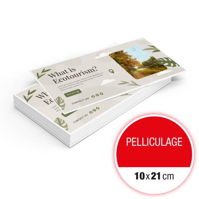 Pelliculage 10 x 21 cm