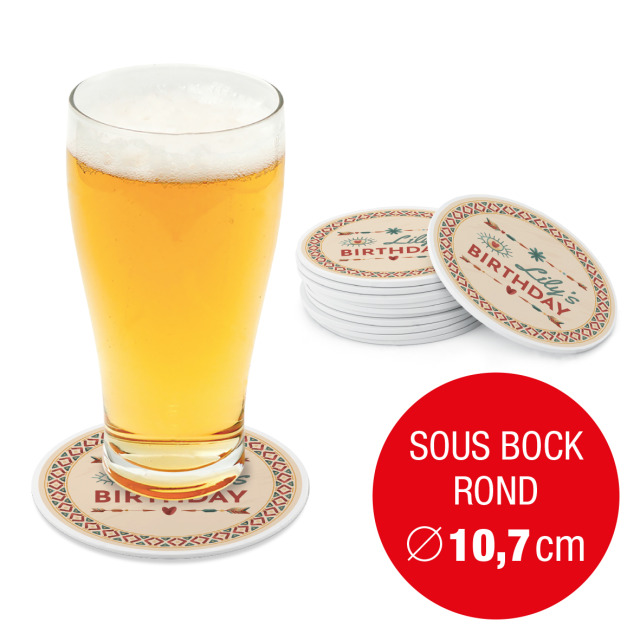 Sous bock rond  Diamètre 107 cm